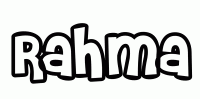 Dessin a colorier du prenom Rahma