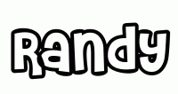 Dessin a colorier du prenom Randy