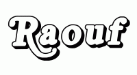 Dessin a colorier du prenom Raouf