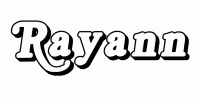 Dessin a colorier du prenom Rayann
