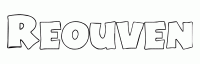 Dessin a colorier du prenom Reouven