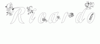 Dessin a colorier du prenom Ricardo