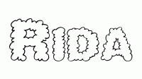 Dessin a colorier du prenom Rida