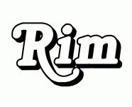 Dessin a colorier du prenom Rim