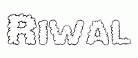 Dessin a colorier du prenom Riwal