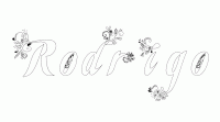 Dessin a colorier du prenom Rodrigo