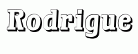 Dessin a colorier du prenom Rodrigue