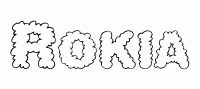 Dessin a colorier du prenom Rokia
