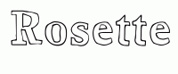 Dessin a colorier du prenom Rosette