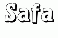 Dessin a colorier du prenom Safa