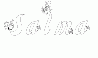 Dessin a colorier du prenom Salma