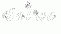 Dessin a colorier du prenom Salwa