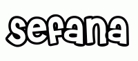 Dessin a colorier du prenom Sefana
