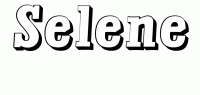 Dessin a colorier du prenom Selene