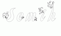 Dessin a colorier du prenom Semih