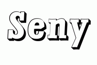 Dessin a colorier du prenom Seny