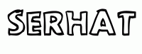 Dessin a colorier du prenom Serhat