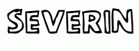 Dessin a colorier du prenom Severin