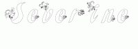 Dessin a colorier du prenom Severine