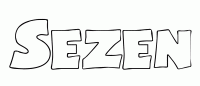 Dessin a colorier du prenom Sezen