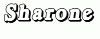 Dessin a colorier du prenom Sharone