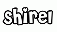 Dessin a colorier du prenom Shirel