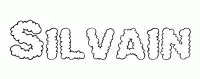 Dessin a colorier du prenom Silvain