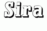 Dessin a colorier du prenom Sira
