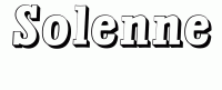 Dessin a colorier du prenom Solenne