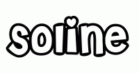 Dessin a colorier du prenom Soline