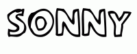 Dessin a colorier du prenom Sonny