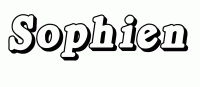 Dessin a colorier du prenom Sophien