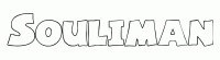 Dessin a colorier du prenom Souliman