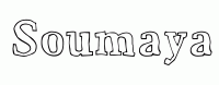 Dessin a colorier du prenom Soumaya