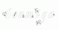 Dessin a colorier du prenom Soumiya