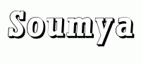 Dessin a colorier du prenom Soumya