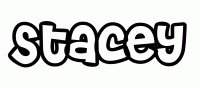Dessin a colorier du prenom Stacey