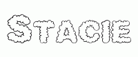 Dessin a colorier du prenom Stacie