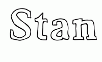 Dessin a colorier du prenom Stan
