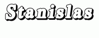 Dessin a colorier du prenom Stanislas