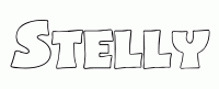 Dessin a colorier du prenom Stelly