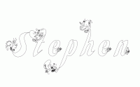 Dessin a colorier du prenom Stephen