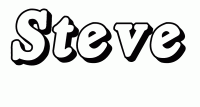 Dessin a colorier du prenom Steve