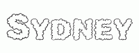 Dessin a colorier du prenom Sydney