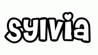 Dessin a colorier du prenom Sylvia