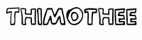 Dessin a colorier du prenom Thimothee