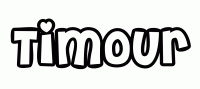 Dessin a colorier du prenom Timour