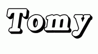 Dessin a colorier du prenom Tomy