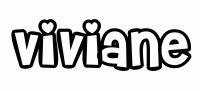 Dessin a colorier du prenom Viviane