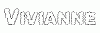 Dessin a colorier du prenom Vivianne